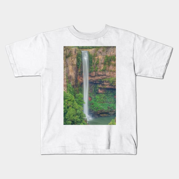 Belmore Falls .. top section Kids T-Shirt by Michaelm43